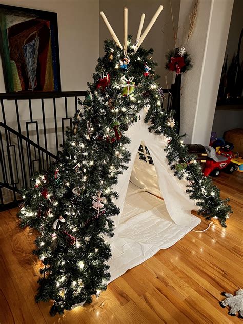 teepee christmas tree|More.